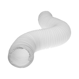 Vent Systems PVC Flexible Hose White DN 125 mm x 3 m Long Exhaust Hose 125 mm Flexible Ventilation Pipe, Flexible Hose, Exhaust Pipe for Heating and Cooling Air Conditioners, Dryer, Cooker Hood
