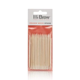 Hi Brow Orange Wood Sticks - 25 Count
