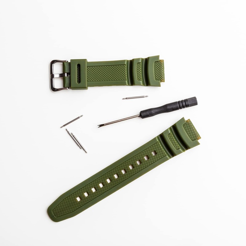 sourcing map Watch Strap Loop Rubber Watch Holder Attachment Ring