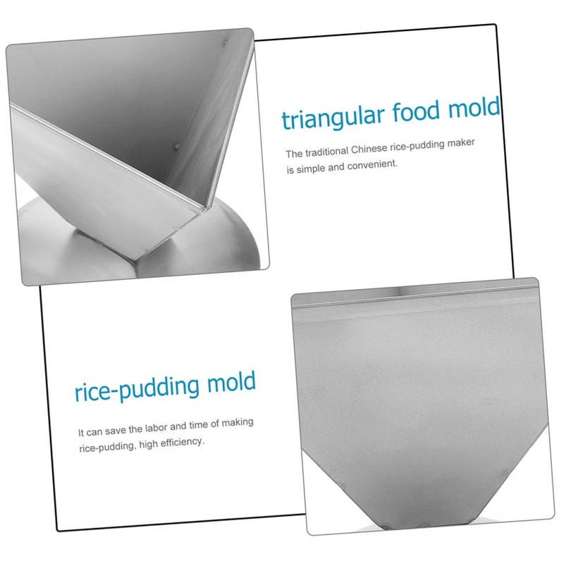 STOBAZA 10x10x8.5cm Stainless Steel Rice Ball Shaper Mold Traditional Rice-Pudding