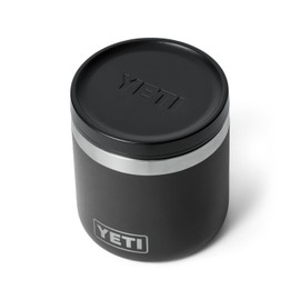 YETI Rambler - Tarro de alimentos de 8 onzas, aislado al vacío, acero inoxidable, con tapa hermética, color negro