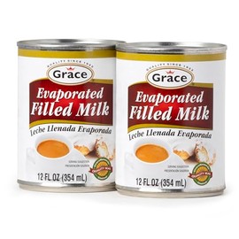 Grace Evaporated Filled Milk Canned 12 Fl oz - 2 Pack - Leche Lleneda Evaporada - Evaporated Milk Canned