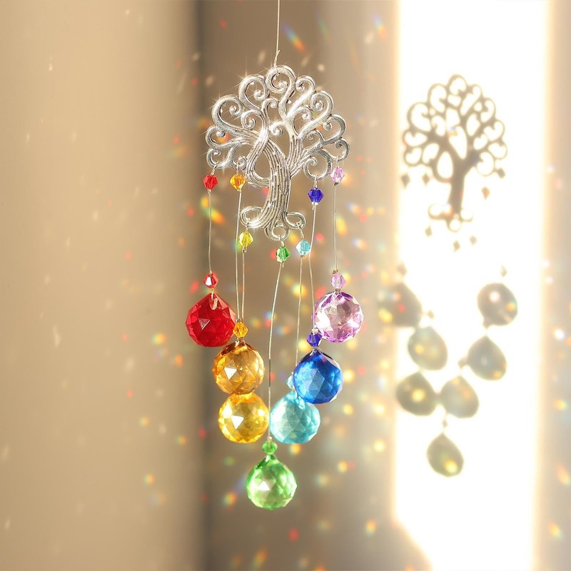 Sun Catchers for Windows, Hangable Crystal Sun Catcher Charm, Aesthetic