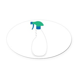 CafePress Spray Bottle Euro Oval Car Bumper Magnet