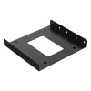 Unbranded 2.5" To 3.5" Bay SSD HDD Notebook Hard Disk Drive Metal Black Mounting Bracket