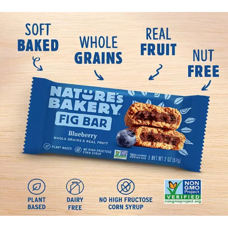 Nature's Bakery Fig Bars, Variety Pack, 2 oz., 32 ct.