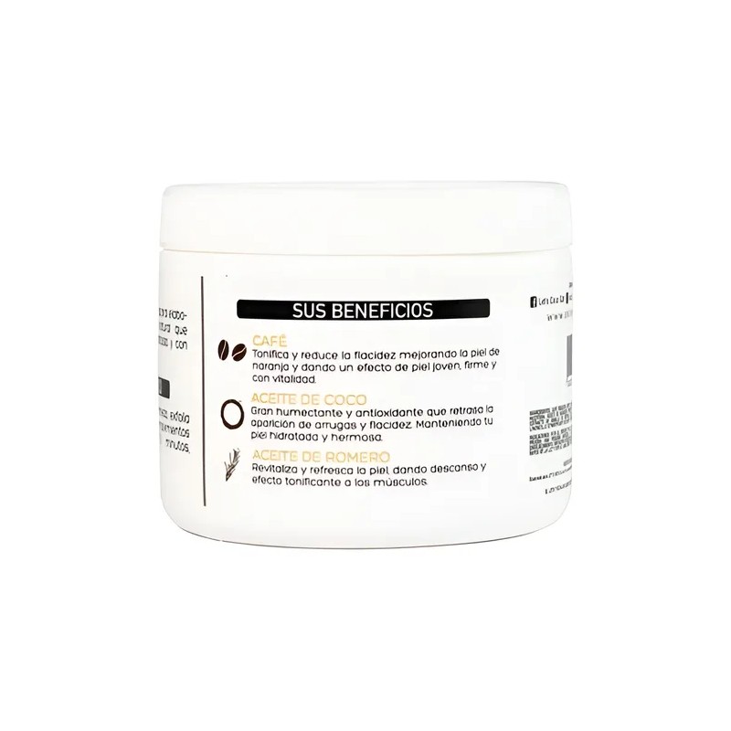 Lets Coco - Black - Exfoliante De Café Y Coco