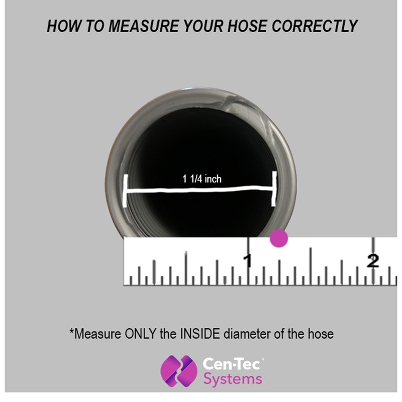 Cen-Tec Systems 95567 Antistatic Vacuum Hose and Adapter Set, Black