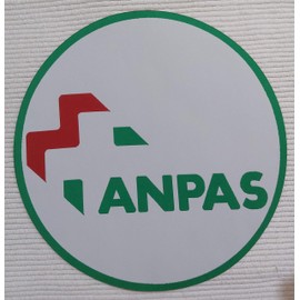 Centro Ricami Stickerei-Aufnäher aus HD/Jacquard (hohe Definition) ANPAS Logo zum Aufbügeln, Mikrogarn Durchmesser: cm 6 - Made in Italy