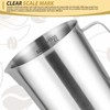 WANDGU 1 Litre Stainless Steel Measuring Jug: Milk Jug Made