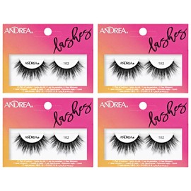 Andrea Strip Lash 102 Black, 4 packs