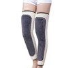 Men Women Thermal Leg Warmers with Bandage, Winter Warm Fleece
