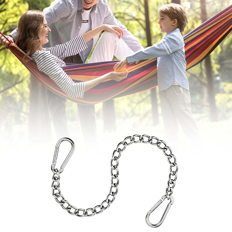 HAFRILY Hanging Chair Chain with 2 Carabiners 66cm/26in Heavy Duty