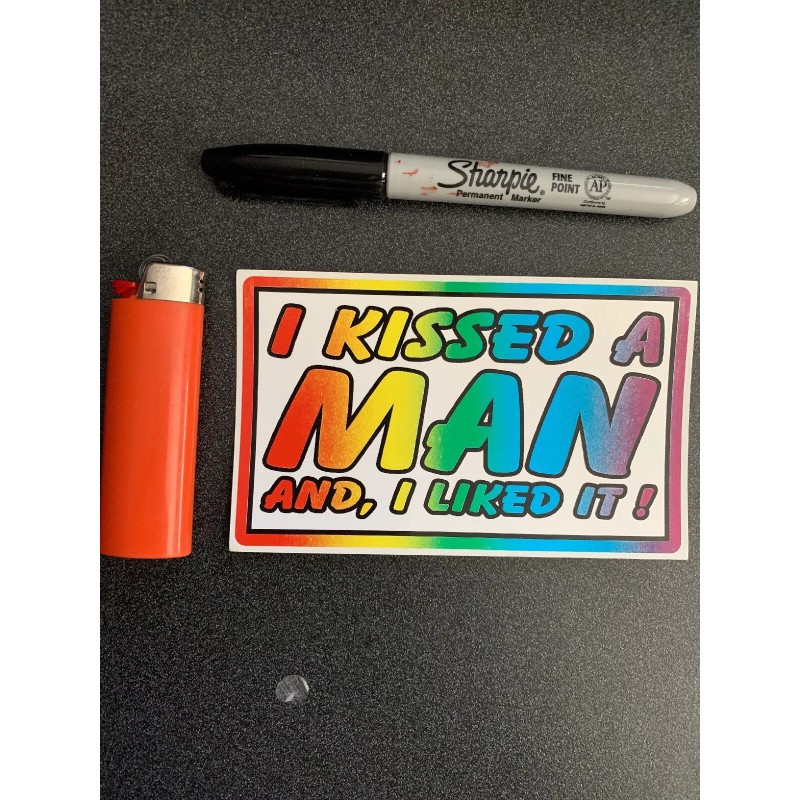 6 Piece Gay Prank Joke Bumper Stickers Decals 3x5” Kit