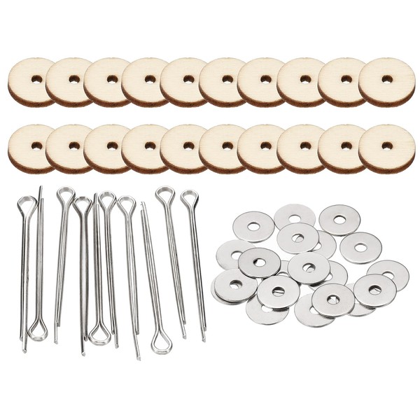 PATIKIL 14mm Doll Joints, 10 Set Removable Cotter Pin Joints