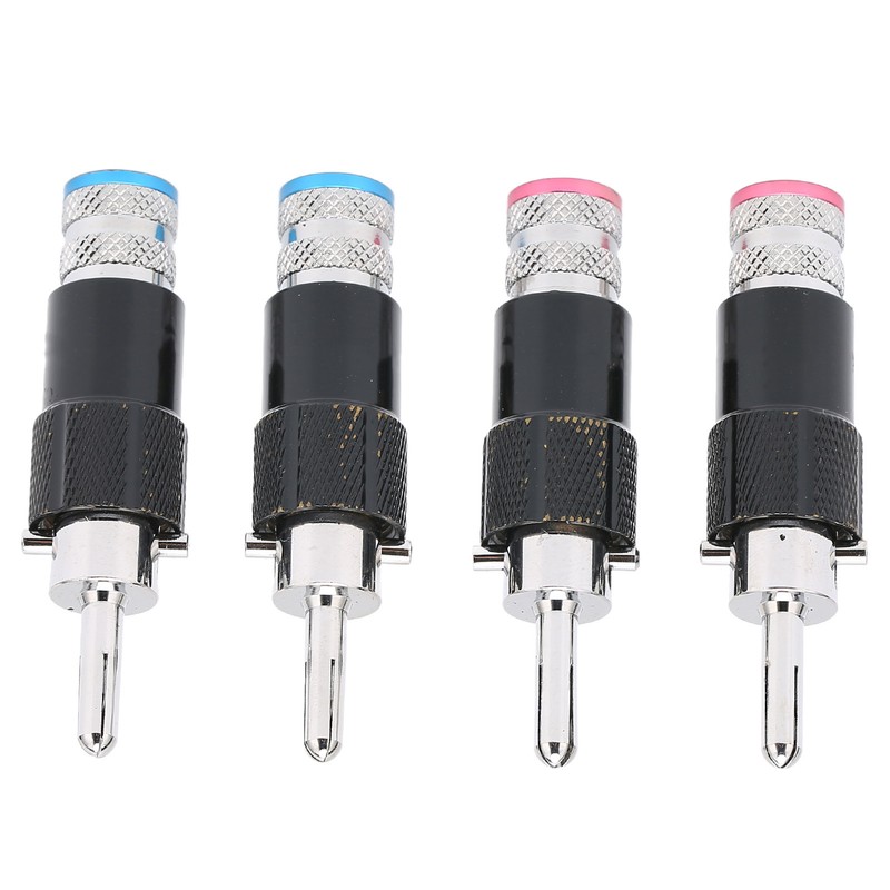 Preffair Banana Plugs HIFI Banana Speaker Plug Connectors for 10mm