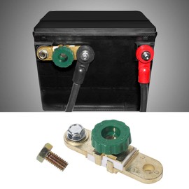 Banseko Side Post Car Battery Disconnect Switch，Car Battery Terminal Link Quick Switch，Battery Master Switch Isolator for Power Disconnect Cut Off (with Long Bolt)