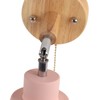 Macaron Bedside Wall Lamp Space Saving Pink Lampshade Wall Sconces