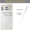 Chopsticks Reusable Dishwasher Safe 5PC Blue Porcelain Chopsticks Hepburn Style,High-grade