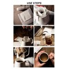 Frcctre 200 Pcs Coffee Filter Paper Bag, Portable Disposable Hanging