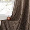 DWCN Ombre Curtains 63 inches Length - Back Tab Damask