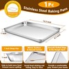 P&P CHEF 12.5 Inch Baking Sheet Pan with Rack Set,