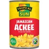 Tropical Sun Jamaican Ackee in Salted Water, Vegan, Made in Jamaica, Premium Quality Traditional Caribbean Fruit, Ready to Use, 540g Tin