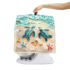 ASQVTIFE Sea Turtle Stand Mixer Covers for Kitchen Fits All Tilt Head and Bowl Lift Models Mixers Oceans Small Kitchen Appliance Covers Compatible with 4.5-5 Quart Tilt Head Bowl Lift Mixers