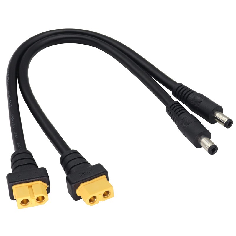 AAOTOKK DC 5.52.5mm to XT60 Adapter Cable Female XT60 Bullet