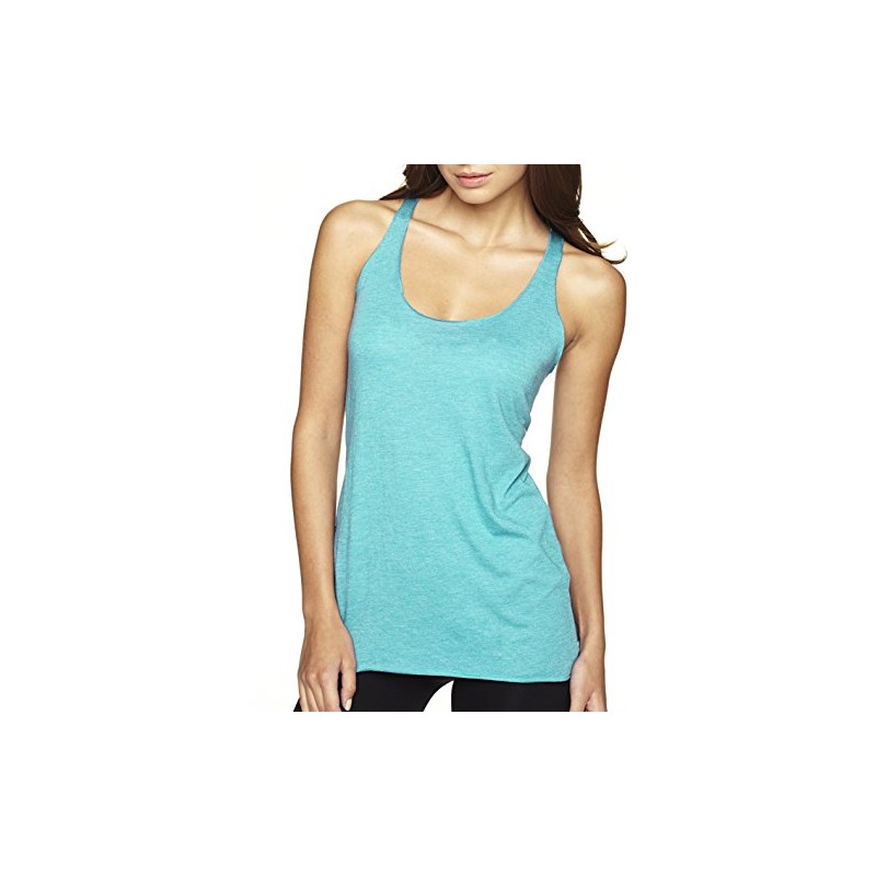 NEXT LEVEL APPAREL Women's Stylish Tri-Blend Racerback Tank Top, XX-Large,