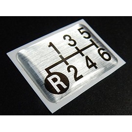 Tuningfan Shift Pattern Emblem Lower Left R for 6 Speed MT Car Ranger Forward Condor Fighter SPE-A603