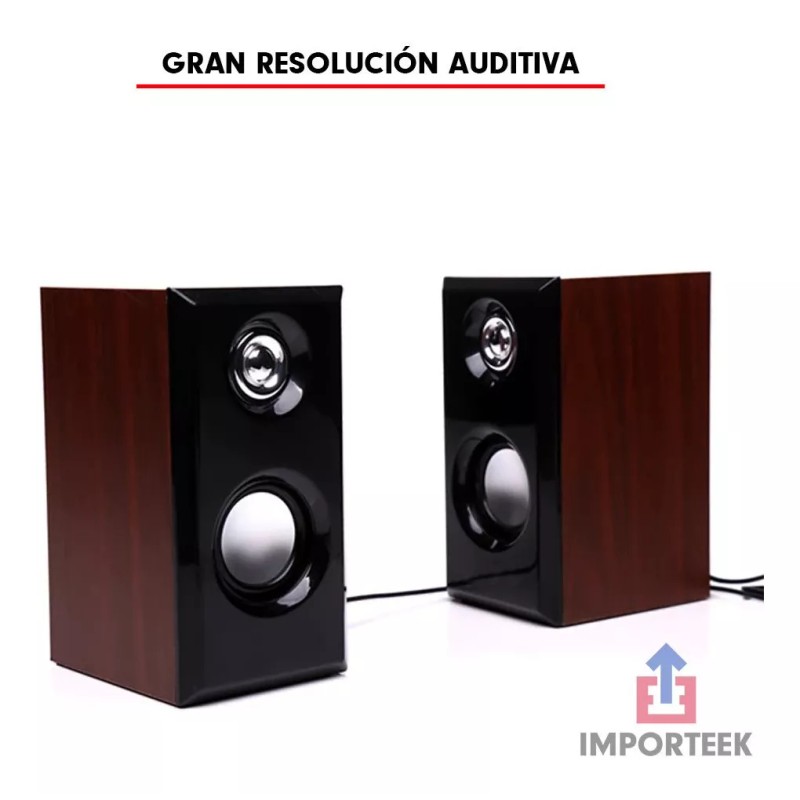 Importeek Bocinas Computadora Pc Laptop Alambricas Multimedia Stereo