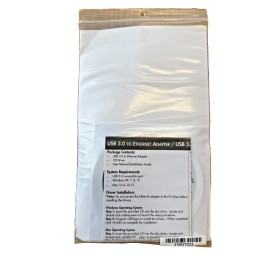 C2G 39700 USB-A 3.0 to Gigabit RJ45 Ethernet Connector Adapter CAT5 With CD