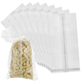 Prmape Pack of 100 PVA Bags Fishing, PVA Bags Carp Fishing, Water Soluble Bags, Quick Water Soluble Bait Bag for Solid Bait, Fishing Accessories, Carp (14.5 x 7.3 cm)