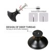 18 Pcs Black Cabinet Drawer Knobs, 1.13" Pulls and Handles