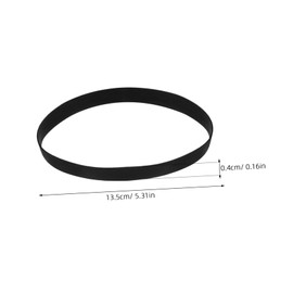 TEHAUX 50pcs Recorder Rubber Belts for Cassette Repair Flat Tape Replacement for Video Players Smooth Transmission Durable and Stable Performance