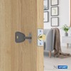 XFORT® 2 Pack Mortice Door Bolts with 2 Star Keys,
