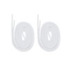 Underground Kulture Shoelaces Round White Coloured Replacement Colour For Trainers