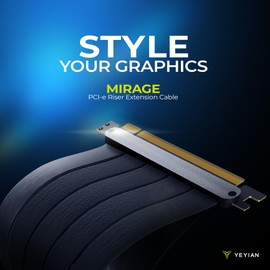 YEYIAN Cable de Extensión PCI-E Riser Mirage PCI-e 4.0 (YYG-GCHVT-P1)