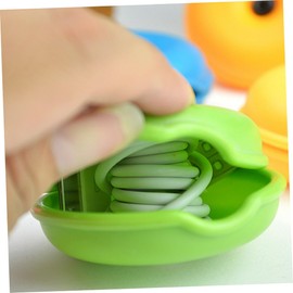 DOITOOL 3pcs Portable Turtle Wire Shortener Winder Cable Organizer for Earbuds Headphones Compact Storage Box for Cords Wires Color