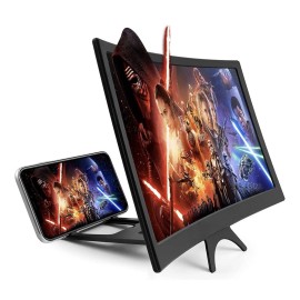 EeeKitOnline 12" Curved Screen Mobile Phone Amplifier Eye Protection 3D Screen Magnifier