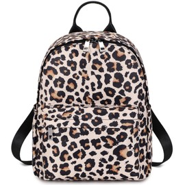 Xunteny Leopard Mini Backpack Women Girls, Small Backpack Purse for Adults Teens Kids School Travel