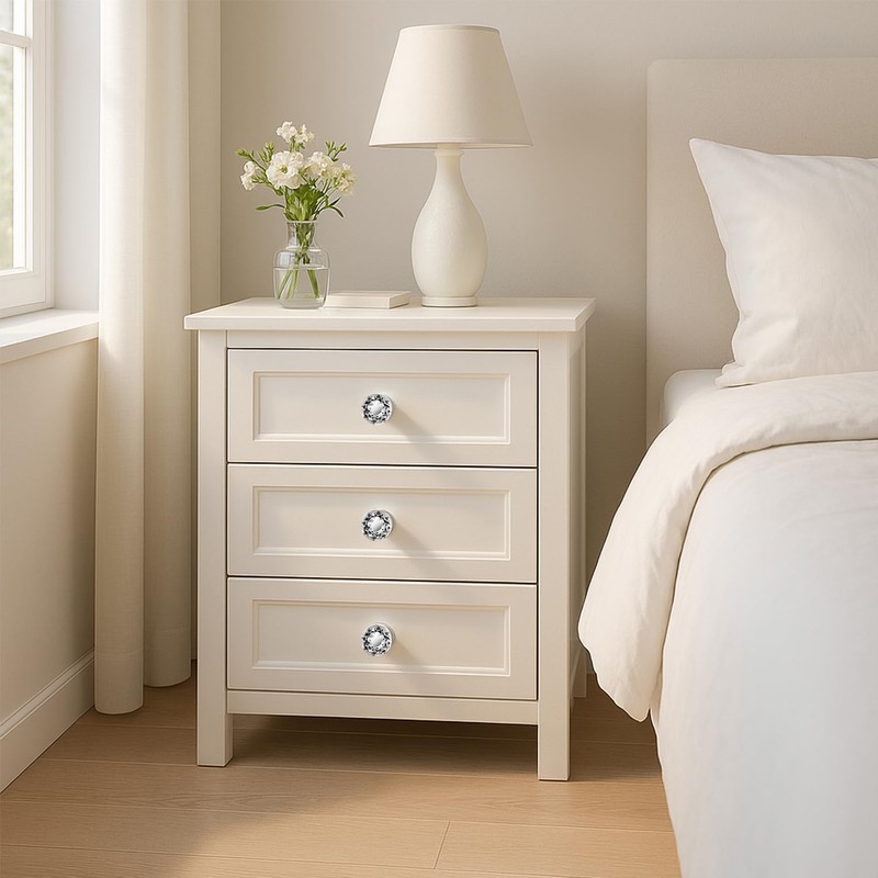 DEELF OUTLET 12 Packs Crystal Cabinet Knobs Drawer Pulls and