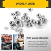 120Pcs SAE Nylon Insert Lock Nuts Assortment Kit, 6#32 8#32