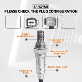 Sangyue 2X Oxygen O2 Sensor for 2005 2006 Honda CR-V CRV 2.4L Upstream + Downstream