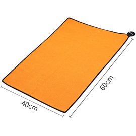 ZOEA Magnetic Towel, Magnetic Clip for Golf Towel, Microfiber Fabric Waffle Pattern Towels Industrial Strength Magnet for Strong Hold to Golf Carts or Clubs (1, Orange)