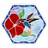 Bieye MSS003 Tiffany Style Stained Glass Mosaic Decorative Stepping Stone