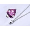 Q&D&S Crystal Urn Necklace for Ashes, Heart Birthstone Memorial Cremation
