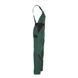 Planam 2335048 Size 48"Highline" Dungarees - Green/Black/Red