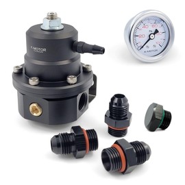 K-MOTOR PERFORMANCE 6AN Fuel Pressure Regulator Kit - Adjustable Universal with Return Port - K-MOTOR